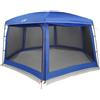 KTHLBRH Tenda da Piscina con Patta Rimovibile, Pareti in Rete, 618x532 cm