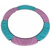 LeeQinersw Tappeto di Trampolino Copertura di Protezione Bordo Circolare Cuscinetto in Schiuma EPE Assorbente Facile Installazione Adatto Gioco Bambini Esterno, Rosa+Verde, 1.4M