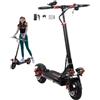 PLAYBIK Monopattino Elettrico Adulto, Batteria 48V 15Ah, Autonomia 50-55 km, Monopattino Elettrici Pieghevole con Potente Motore 500W, Ruote Off-Road10, Doppio Ammortizzatore, IP54, Regalo Compleanno