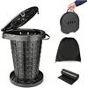 Generic WC portatile Campeggio con coperchio | WC portatile con sacchetto della spazzatura, WC a secco, per campeggio, barbecue, viaggi, pesca, spiaggia e auto-pr