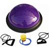 LeeQinersw Ball Palla Equilibrio Tavola Stabilità Pedana Core Training con Corde di Resistenza Rimovibili Superficie con Anelli Concentrici in, Viola