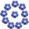 JUMPLAWN 10 Pezzi Palline da Biliardino in Plastica Blu 32mm