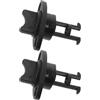 Abaodam 2 Pezzi Tappo di Scarico Kayak in Nailon Nero, Sostituzione | Chiusura, Installazione Semplice, per Barca Gonfiabile e Pesca, Accessori Neri