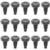 HERCHR 15 coperture per viti per stecche da biliardo, set di coperture inferiori | Paraurti per stecca in plastica, paraurti di estensione collegato, per biliardo, biliardo, stecche da snooker