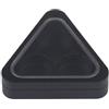Fzaqwen Custodia Punta Biliardo Porta Punte Triangolare Astuccio Punte Scatola Punte Ricambio in Alluminio Leggera con Tre Alloggiamenti E Copertura, Nero, Nero