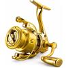 LeeQinersw Mulinello da Pesca Mulinello Rotante Bobina Resistente Braccio E Archetto in Metallo Rilascio Filo Uniforme Tenuta Anti-umidità Adatto per Esche Shore, 2500s