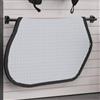 Plumbpyr Supporto per sella in ferro verniciato a polvere, nero, 102 x 13,5 x 8 cm, per stalla per cavalli e stalla da equitazione, montaggio a parete, per riporre e asciugare in modo salvaspazio