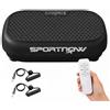 SPORTNOW Pedana Vibrante con 120 Livelli Velocità, 5 Programmi, Display LED
