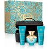 Versace Pour Femme Dylan Turquoise set donna Eau de Toilette 100 ml + Doccia gel 100 ml + Gel per il opzione Flower Ornament Cover