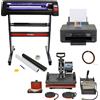 MONSTERSHOP Bundle creativo PixMax 5 in 1 pressa a caldo, plotter vinile 720mm, stampante