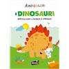 HEADU - Magic Color I Dinosauri - Dipingi con l'Acqua e Impara | Albo Magico da Colorare con Acqua, Libro Educativo 3-6 Anni, 24 Pagine da Colorare per Scoprire i Dinosauri, Dipingi e Scopri la Magia