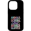 Vet Tech Veterinary Assistant Veterinari Custodia per iPhone 14 Pro Animali Scrub E Guanti Di Gomma Vet Tech