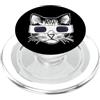 Miftees Solar Eclipse Tees Gatto che indossa gli occhiali di eclissi solare gatto PopSockets PopGrip per MagSafe
