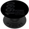 Birth Since Month Of October Retro Vinta Ottobre 1990 Impressionante 1990 Vintage 1990 Retro Edizione 1990 PopSockets PopGrip Adesivo