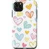 Cute Hearts Gifts Custodia per iPhone 11 Pro Max Cuore pastello carino colorato amore modello San Valentino