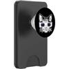 Miftees Solar Eclipse Tees Gatto che indossa gli occhiali di eclissi solare gatto PopSockets PopWallet per MagSafe