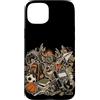 Funny Hunting Back To School Deer Huntin Custodia per iPhone 15 Plus Hunting Back To School - Zaino mimetico per studenti e cacciatori di cervi