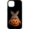 Halloween Rabbit Lover Jackolantern Pump Custodia per iPhone 15 Plus Coniglio Halloween AAA Lover Jack O Lanterna Viso Zucca