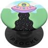 Extraterrestrial Flying Saucer Gifts Carino Alieno UFO Cuori Pastello Kawaii Space Art PopSockets PopGrip Adesivo