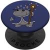Magic Lover Fantasy Fans Animal Wizards Carino Ippopotamo Mago Magia Fantasia Personale PopSockets PopGrip Adesivo