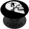 Miftees Skateboard Tees Skate Skull Skateboarding Skeleton Skull PopSockets PopGrip Adesivo