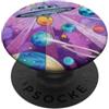 Extraterrestrial Flying Saucer Gifts Colorato Psichedelico UFO Pianeti Retro Space Art PopSockets PopGrip Adesivo