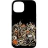 Funny Hunting Back To School Deer Huntin Custodia per iPhone 15 Hunting Back To School - Zaino mimetico per studenti e cacciatori di cervi