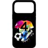 COOL SOCCER DESIGNS AND OUTFITS Custodia per iPhone 17 Pro Max NUMERO 4 ANNI CALCIO 4° COMPLEANNO