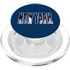 Maria And Flox New York, punto di riferimento, costruzioni, orizzonte, città, dentro, lettere grassetto PopSockets PopGrip per MagSafe