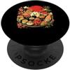 Sushi Techwear Tokyo Noodles Japanese St Otaku Kawaii Anime Manga Samurai Ramen Y2K Cyberpunk Japan PopSockets PopGrip Adesivo