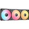CORSAIR iCUE LINK RX360 II RGB Ventola PWM Silenziosa da 360mm x3 — Nero | Design a telaio unificato - Fino a 2.100 RPM - 8 LED RGB per ventola - iCUE LINK System Hub incluso