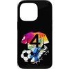 COOL SOCCER DESIGNS AND OUTFITS Custodia per iPhone 13 Pro NUMERO 4 ANNI CALCIO 4° COMPLEANNO