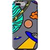 Kidcore Cartoon Style Solar System Gifts Custodia per iPhone 7 Plus/8 Plus Kidcore del sistema solare di arte spaziale variopinta di UFO dei pianeti del