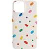 Confetti Pattern Gifts Custodia per iPhone 14 Capsule Rainbow Confetti a forma di capsule, colorate e divertenti, per feste