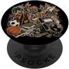 Funny Hunting Back To School Deer Huntin Hunting Back To School - Zaino mimetico per studenti e cacciatori di cervi PopSockets PopGrip Adesivo