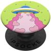Cute Flying Saucer Valentines Love Hippi Carino Rosa UFO Alieno Rapimento Cuori Groovy San Valentino PopSockets PopGrip Adesivo