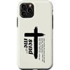 Isaiah 6 8 Christian Motivational Bible Custodia per iPhone 11 Pro Stampa a croce Christian Here am I Send me su fronte e retro