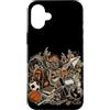 Funny Hunting Back To School Deer Huntin Custodia per iPhone 16 Plus Hunting Back To School - Zaino mimetico per studenti e cacciatori di cervi
