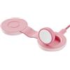 Twelve South Butterfly SE Caricabatterie da viaggio wireless compatto pieghevole 2 in 1, ricarica MagSafe Duo da 15 W per iPhone, AirPods e Apple Watch, rosa