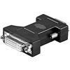 Goobay 68029 Adattatore Analogico DVI/VGA, Placcato Nickel, Nero