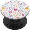 Cute Colorful Pattern Gifts Cuori pastello Doodle Carino Romantico Modello San Valentino PopSockets PopGrip Adesivo