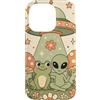 Extraterrestrial Flying Saucer Hippie Gi Custodia per iPhone 14 Pro Groovy Retro Frog Alien Buddy Carino UFO Alieno Rapimento