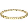 SWAROVSKI Pulsera 5648933 Matrix Tennis Amarillo, Argento, Nessuna pietra preziosa