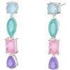 MABINA GIOIELLI - Orecchini Donna - Orecchini pendenti con fusion stone color pastello - 563793