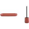 MSV - Vassoio e Scopino WC Maonie - Terracotta Opaco | Vassoio e Scopino WC · Set Bagno Coordinato · Finitura Terracotta Opaco · Facile da Pulire