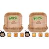 AiQInu Carta Forno per Friggitrice ad Aria,100 Pezzi 20-24 cm Carta Pergamena Quadrata Food-Grade BPA Free, Antiaderente Carta per Friggitrice ad Aria Facile da Pulire per 4.5-6L Friggitrice ad Aria