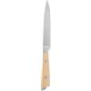 Sitram Coltello multiuso in acciaio inox, lunghezza 23,5 cm, con manico in faggio FSC 2 rivetti