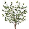 Sggvecsy 6 rami di ficus artificiali da 100 cm, foglie finte spray rami di eucalipto verde, steli artificiali di ficus finti ramoscelli per casa, ufficio, matrimoni, riempitivi per vasi da sposa