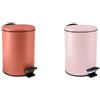 Spirella - Set 2 Pattumiere Adelar - Terracotta Opaco/Rosa Opaco | 2 Pattumiere Coordinate · Set Bagno Coordinato · Colori Abbinati · Facile da Pulire