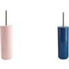 MSV - Set WC e Scopino WC Inagua - Rosa Chiaro/Blu Scuro | Set WC e Scopino WC · Set Bagno Coordinato · Colori Abbinati · Facile da Pulire